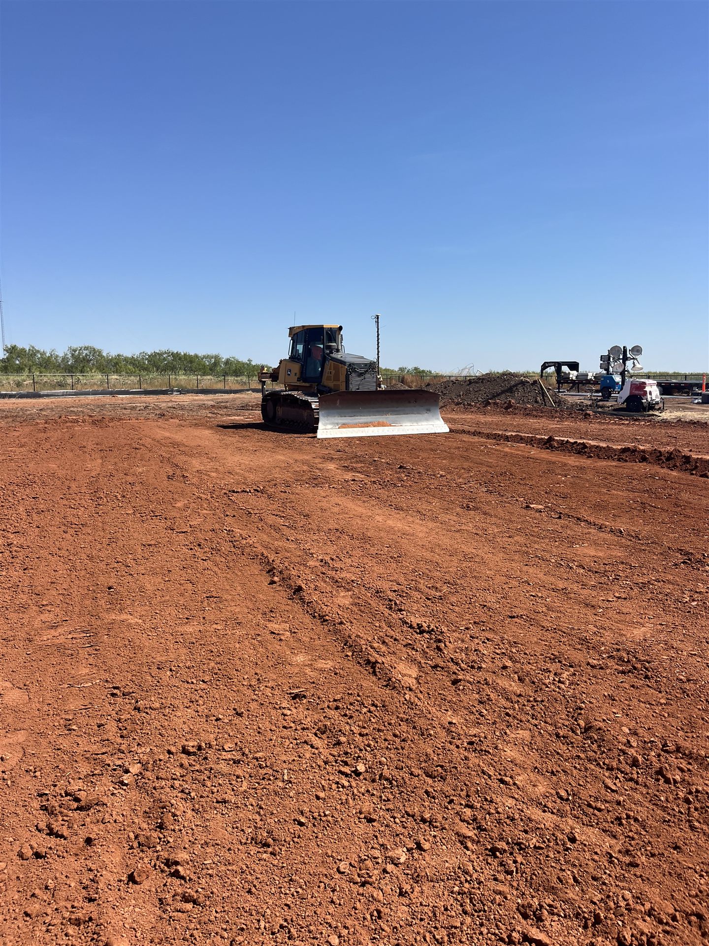 Wilson Contracting dozer grading a jobsite